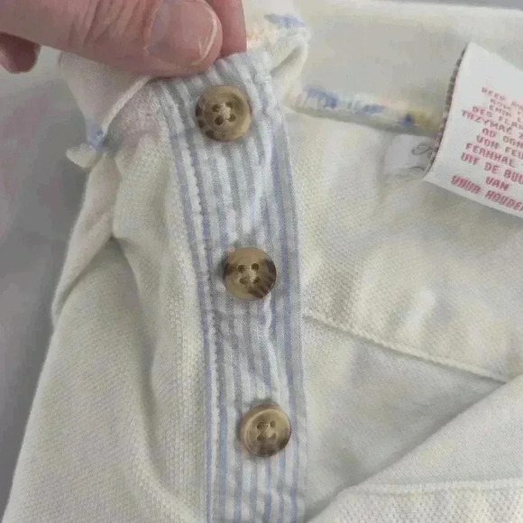 Tommy Bahama Boys Off White Size 4T Collared Short Sleeve Shirt - Picture 6 of 8